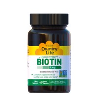 Вітаміни групи В (Biotin) 5 мг 60 капсул ТМ Кантрі Лайф / Country Life Вітаміни групи В (Biotin) 5 мг 60 капсул ТМ Кантрі Лайф / Country Life