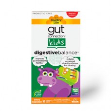 Country Life, Gut Connection Kids, Digestive Balance, Sweet & Sour, 60 Chewable Tablets
