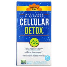 Country Life, Whole Food B-Vitamin, Cellular Detox, 30 Vegan Capsules Country Life, Whole Food B-Vitamin, Cellular Detox, 30 Vegan Capsules