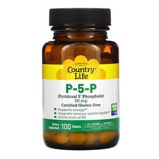 Country Life, P-5-P, 50 mg, 100 Tablets