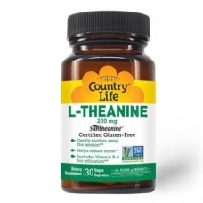 L-theanine 200 mg Country Life 30 capsules