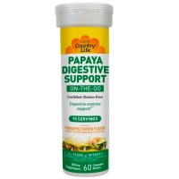 Papaya Digestive Support On-The-Go 60 жувальних таблеток ТМ Кантрі Лайф / Country Life 