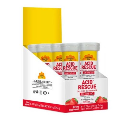 Acid Rescue Calcium Carbonate Berry Flavor On-The-Go 14 жувальних таблеток ТМ Кантрі Лайф / Country Life 