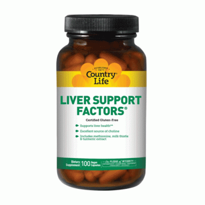 Liver Support Factors (поддержка печени) 100 капсул ТМ Кантри Лайф / Country Life 