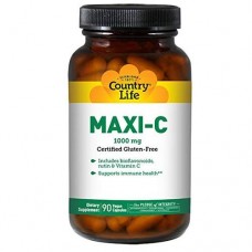 Country Life, Maxi C, 1,000 mg, 90 Tablets