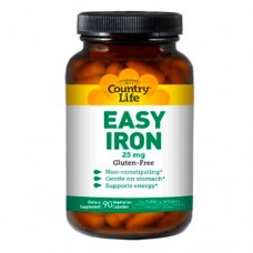 Country Life, Easy Iron, 25 mg, 90 Vegan Capsules Country Life, Easy Iron, 25 mg, 90 Vegan Capsules
