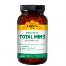 Country Life, Target-Mins Total Mins, Iron-Free, 120 Tablets