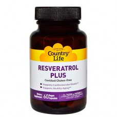 Country Life, Resveratrol Plus, 60 Vegan Capsules Country Life, Resveratrol Plus, 60 Vegan Capsules