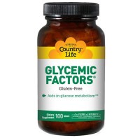 Country Life, Glycemic Factors, 100 Tablets Country Life, Glycemic Factors, 100 Tablets