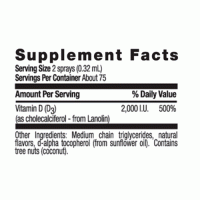 Country Life, Vitamin D3 Spray, Strawberry, 50 mcg (2,000 IU), 150 Ingestible Sprays, 0.81 fl oz (24 ml)