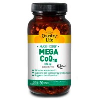 Country Life, Mega CoQ10, 100 mg, 30 Capsules Country Life, Mega CoQ10, 100 mg, 30 Capsules