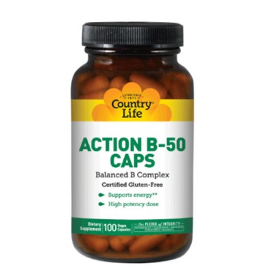 Country Life, Action B-50 Caps, 100 Vegetarian Capsules