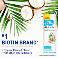 Biotin Spray Тропический кокос 2000 мкг спрей 24 мл ТМ Кантри Лайф / Country Life