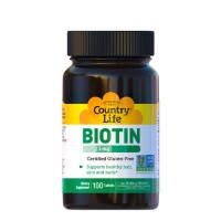 Вітаміни групи B (Biotin) 1 мг 100 таблеток ТМ Кантрі Лайф / Country Life Вітаміни групи B (Biotin) 1 мг 100 таблеток ТМ Кантрі Лайф / Country Life
