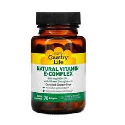 Natural vitamin E 400 IU 90 capsules Country Life/Country Life