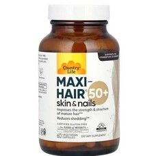 Complex for hair MAXI HAIR 50+ TM Country Life 60 capsules Complex for hair MAXI HAIR 50+ TM Country Life 60 capsules