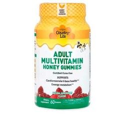 Multivitamins with honey for adults 60 chewing candies TM Country Life Multivitamins with honey for adults 60 chewing candies TM Country Life