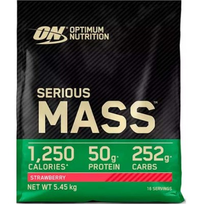 Gainer Serious Mass Optimum Nutrition EU Strawberry 5,45 kg
