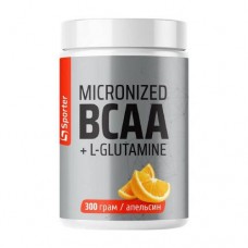 Micronized BCAA + L-Glutamine Sporter вкус апельсин 300 г Micronized BCAA + L-Glutamine Sporter вкус апельсин 300 г