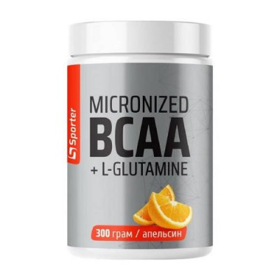 Micronized BCAA + L-Glutamine Sporter смак апельсин 300 г 
