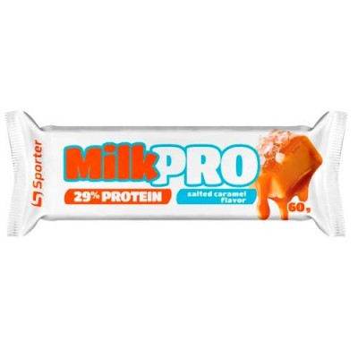 Батончик Sporter MILK PRO 29% protein солона карамель (1/24) 60 г 