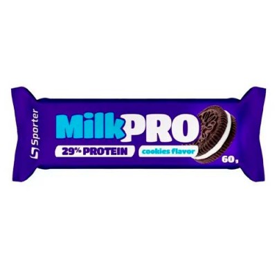 Батончик Sporter MILK PRO 29% protein печиво (1/24) 60 г 