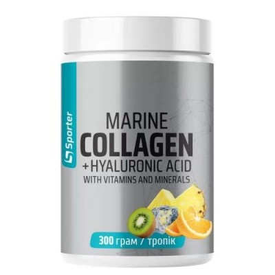 Marine Collagen+Hyaluronic Acid Sporter тропик 300 г 