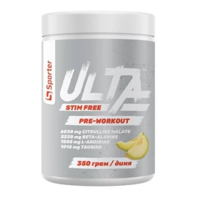 Ulta Stim Free Pre-Workout диня Sporter 350 г 
