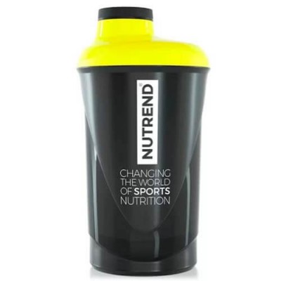 Шейкер Nutrend Shaker черно-желтый 600 мл