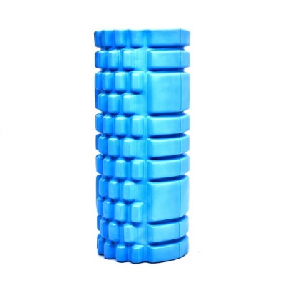 Massage Foam Roller of Midium Hardness Fit Guide Blue 33x14 cm