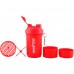 Shaker Plastic with 2 Compartments Red 500 ml Vansiton Shaker Plastic with 2 Compartments Red 500 ml Vansiton