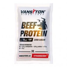 Протеїн яловичий Beef Protein зі смаком полуниці ТМ Вансітон / Vansiton саше 30 г 